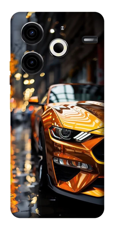 Чохол на TECNO Pova 6 Neo (LI6) Golden sports car фото 1 з 1