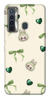 Чохол на TECNO Camon 17 Labubu Green Heart фото 1 з 1
