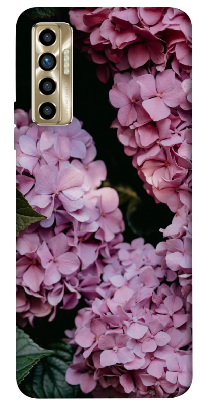 Чохол на TECNO Camon 17P Рожеві гартензії фото 1 з 1