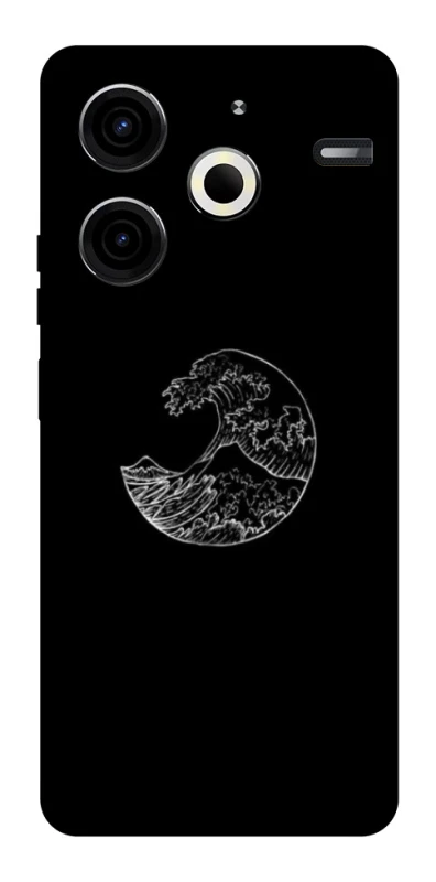 Чохол на TECNO Pova 6 Neo (LI6) Black tsunami фото 1 з 1