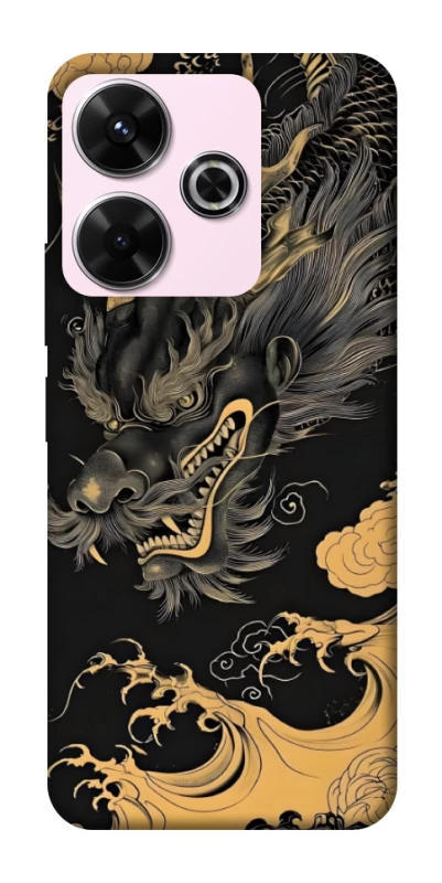 Чехол на Xiaomi Redmi 13 4G gold dragon фото 1 из 1