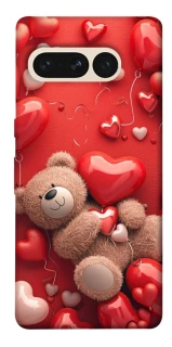 Чехол на Google Pixel 7 Pro bear in hearts фото 1 из 1