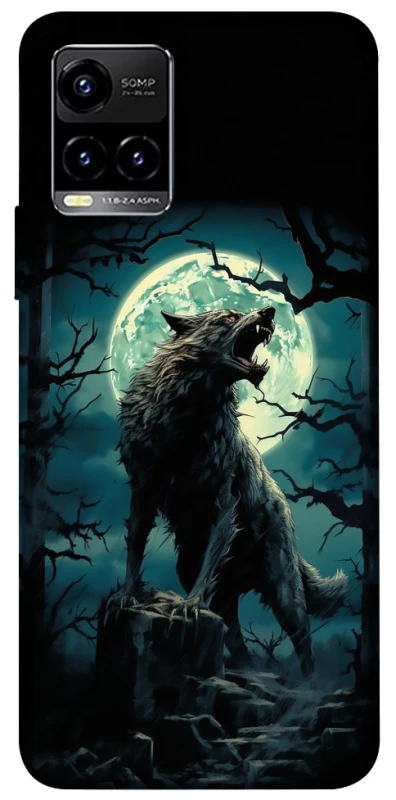 Чехол на Vivo Y21 / Y33s Волк под луной фото 1 из 1