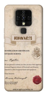 Чехол на TECNO Camon 16 SE The Hogwarts acceptance letter фото 1 из 1