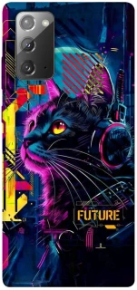 Чехол на Samsung Galaxy Note 20 Cyber Cat v2 фото 1 из 1