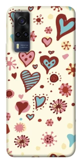 Чохол на Vivo Y53s Pretty hearts фото 1 з 1