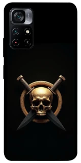 Чохол на Xiaomi Poco M4 Pro 5G Golden Skull фото 1 з 1