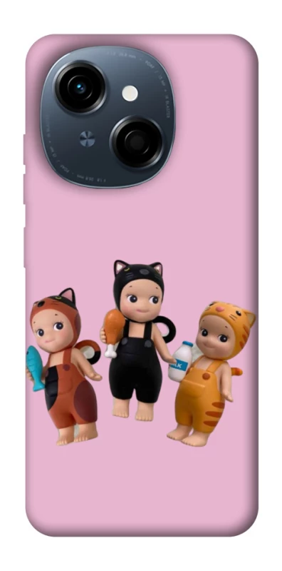 Чохол на TECNO Spark Go 1 Cat Cafe Trio фото 1 з 1