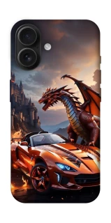 Чехол на Apple iPhone 16 Сar and dragon фото 1 из 1