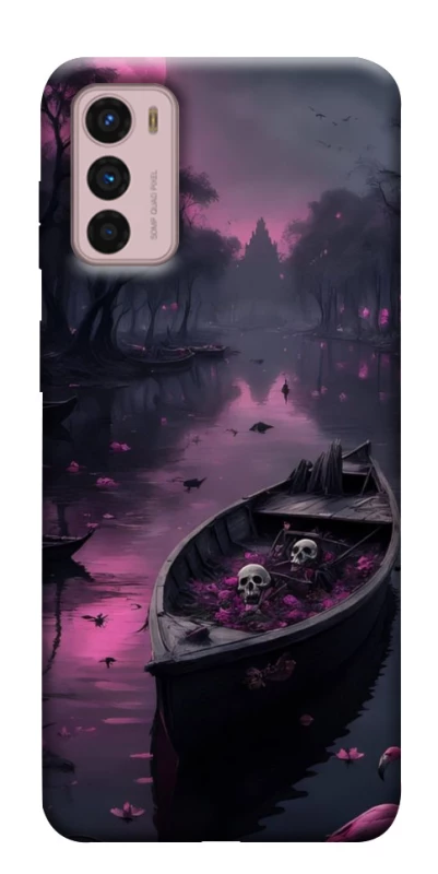 Чохол на Motorola Moto G42 Boat and flamingo фото 1 з 1