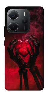 Чехол на Xiaomi Redmi Note 14 4G (Int. version) Heart in the hands of a skeleton фото 1 из 1