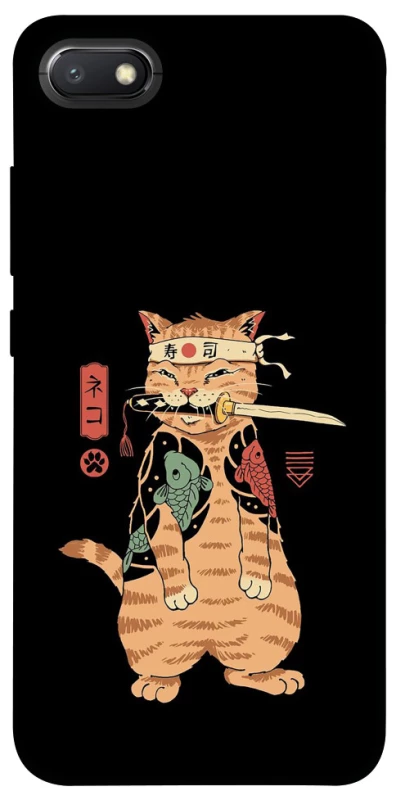 Чехол на Xiaomi Redmi 6A Кот-самурай фото 1 из 1