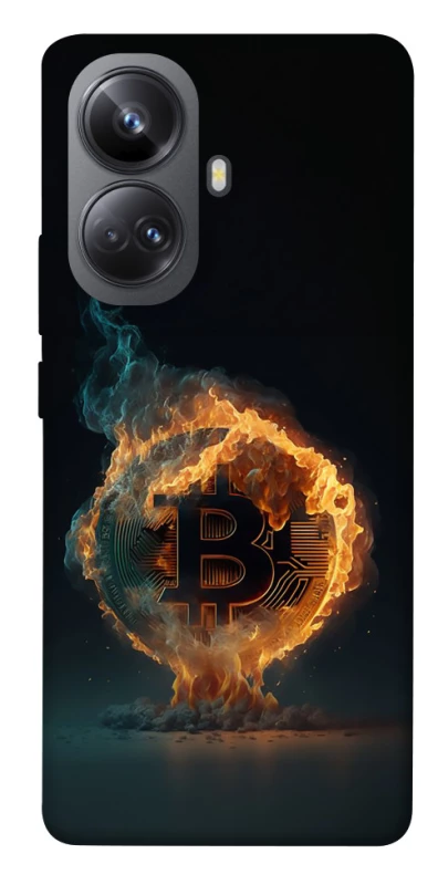 Чохол на Realme 10 Pro+ Fire Bitcoin фото 1 з 1