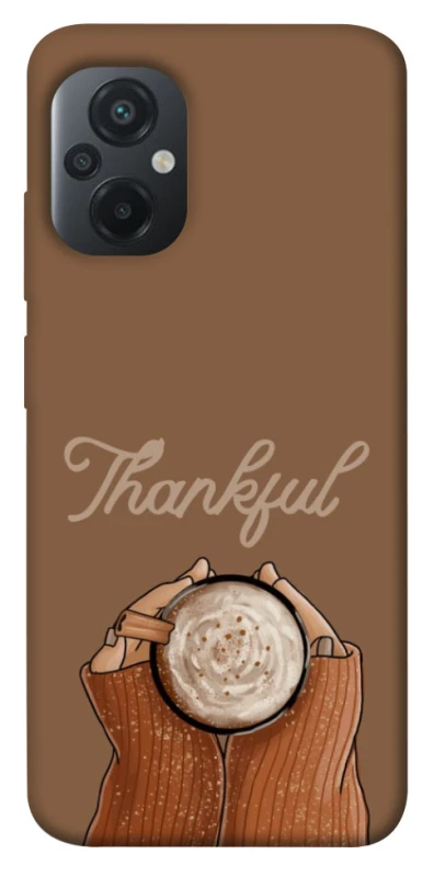 Чехол на Xiaomi Poco M5 Thankful coffee фото 1 из 1