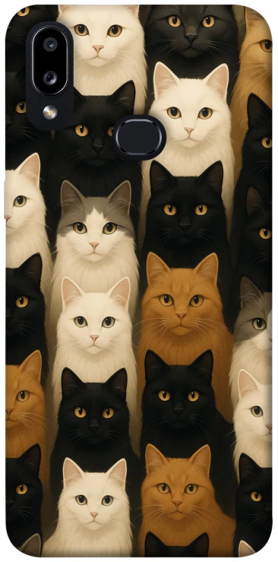 Чохол на Samsung Galaxy A10s Colorful Cat Collage фото 1 з 1