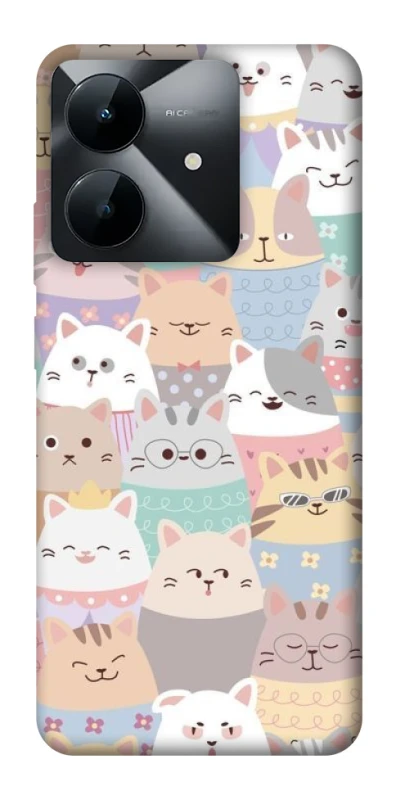 Чохол на Realme Note 60x Funny Kittens ver.2 фото 1 з 1