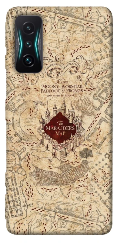 Чохол на Xiaomi Redmi K50 Gaming Harry Potter Marauder's Map фото 1 з 1