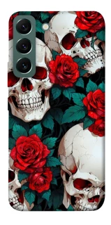 Чехол на Samsung Galaxy S22 skull and rose фото 1 из 1