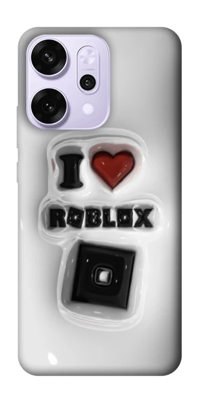 Чохол на Oppo Reno 14 Pro I love Roblox фото 1 з 1