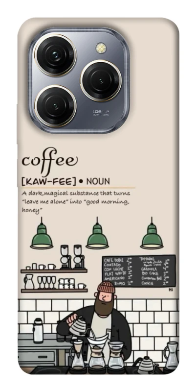Чохол на TECNO Spark 20 Pro Kaw-fee фото 1 з 1