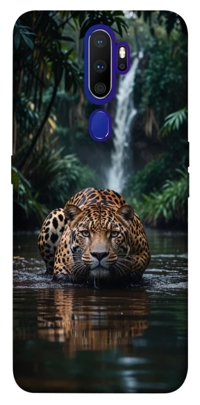 Чохол на Oppo A5 (2020) / Oppo A9 (2020) Leopard in water фото 1 з 1