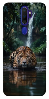 Чехол на Oppo A5 (2020) / Oppo A9 (2020) Leopard in water фото 1 из 1