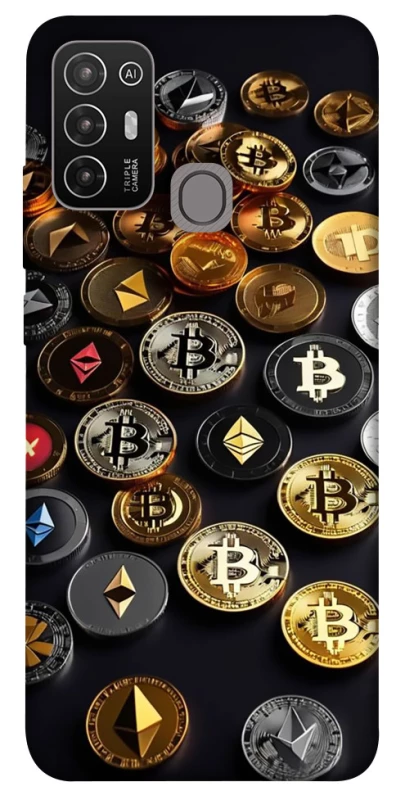 Чохол на ZTE Blade A52 Many coins фото 1 з 1