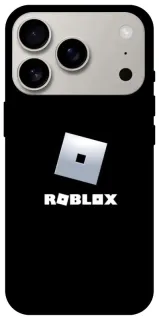 Чохол на Apple iPhone 18 Pro Roblox logo black фото 1 з 2