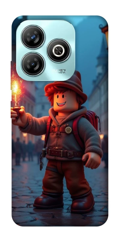 Чохол на ZTE Blade A75 4G Roblox Fire Logo Blue Flames фото 1 з 1