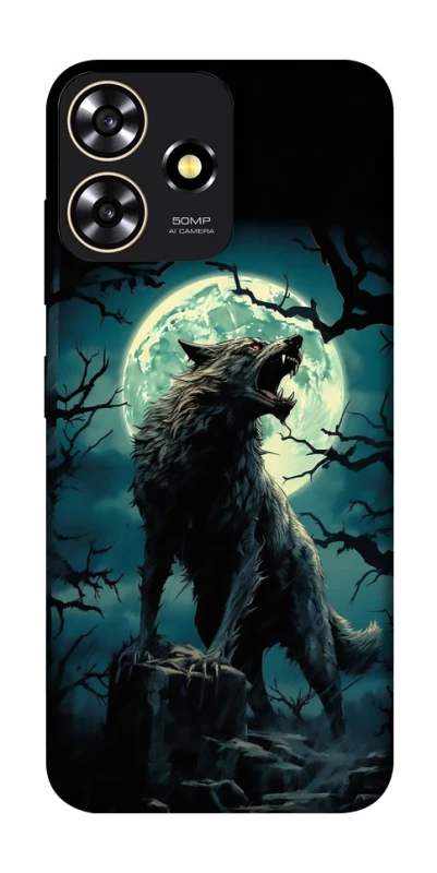 Чохол на ZTE Blade A73 4G Вовк під місяцем фото 1 з 1