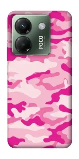 Чехол на Xiaomi Poco M7 pro 5G camouflage pink фото 1 из 1