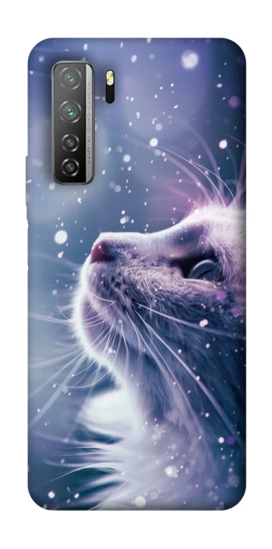 Чехол на Huawei Nova 7 SE Snow cat фото 1 из 1