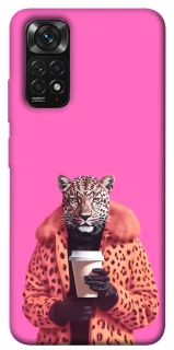 Чехол на Xiaomi Redmi Note 11 (Global) / Note 11S Леопард с кофе фото 1 из 1