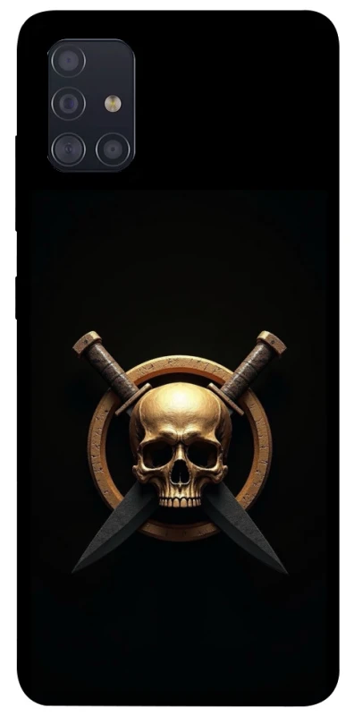 Чохол на Samsung Galaxy A51 Golden Skull фото 1 з 1