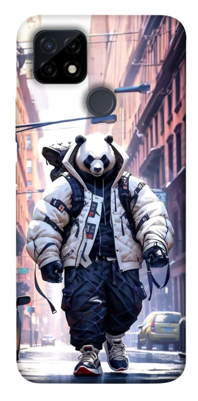 Чохол на Realme C21Y Панда кур'єр фото 1 з 1