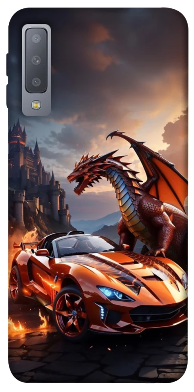 Чохол на Samsung A750 Galaxy A7 (2018) Сar and dragon фото 1 з 1