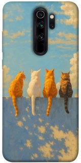 Чехол на Xiaomi Redmi Note 8 Pro cats on wall фото 1 из 1