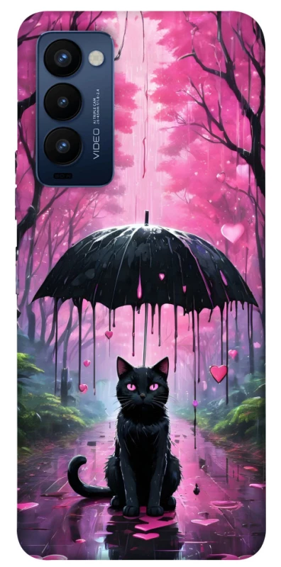 Чохол на TECNO Camon 18 Black cat фото 1 з 1