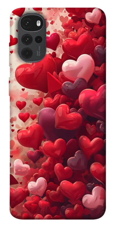 Чохол на Motorola Moto G22 Many hearts фото 1 з 1