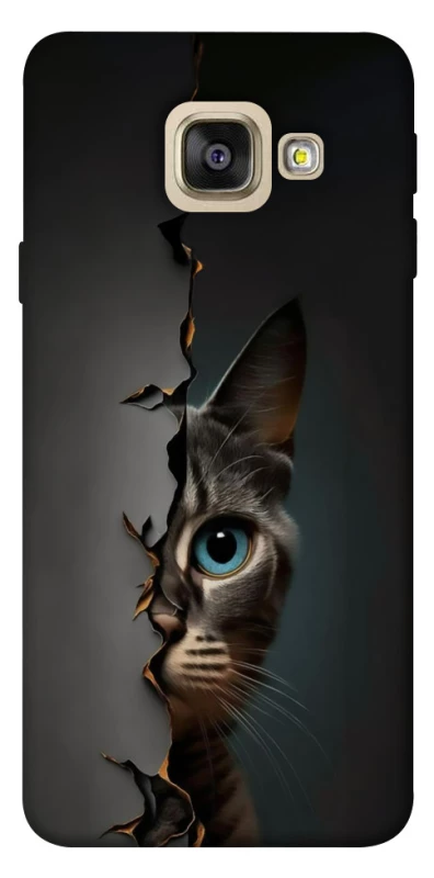 Чехол на Samsung A520 Galaxy A5 (2017) Кот-подглядыватель v2 фото 1 из 1
