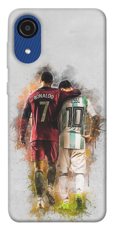Чохол на Samsung Galaxy A03 Core Ronaldo та Messi фото 1 з 1
