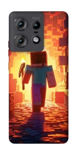 Чехол на Motorola Edge 50 Pro Minecraft adventure фото 1 из 1