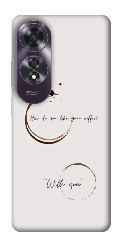 Чохол на Oppo A60 Coffee with you фото 1 з 1