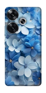 Чехол на Xiaomi Poco F6 Синие цветы фото 1 из 1