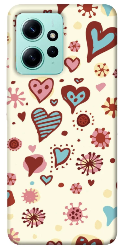 Чехол на Xiaomi Redmi Note 12 4G Pretty hearts фото 1 из 1