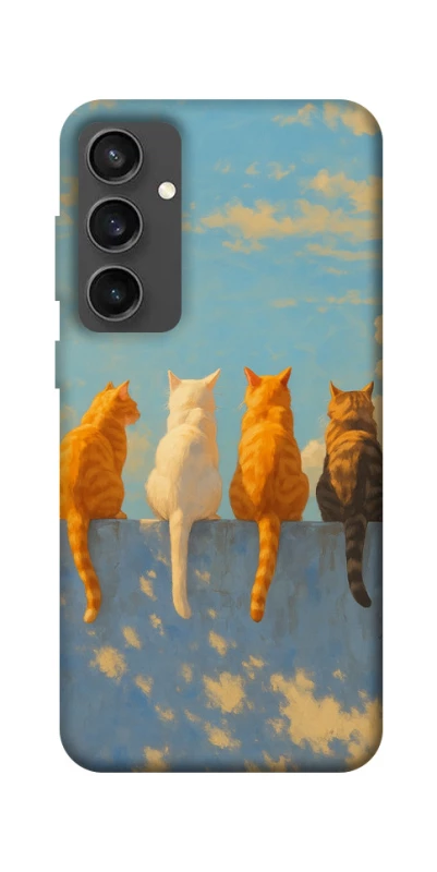 Чохол на Samsung Galaxy S24 FE cats on wall фото 1 з 1