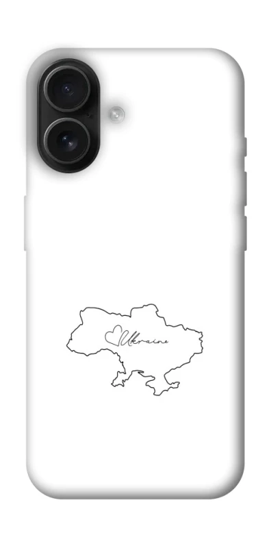 Чехол на Apple iPhone 16 Ukraine map фото 1 из 1