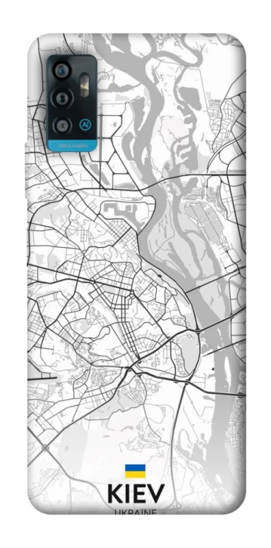 Чохол на ZTE Blade A71 Kiev white map фото 1 з 1