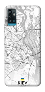 Чохол на ZTE Blade A71 Kiev white map фото 1 з 1