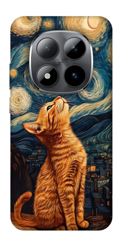 Чехол на Xiaomi Redmi Note 15 Pro 5G van gogh cat фото 1 из 1
